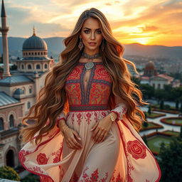 A captivating reinterpretation of Alexis Texas styled with Turkish influences