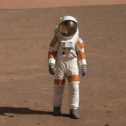 An individual on Mars without an astronaut suit