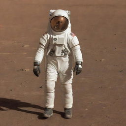 An individual on Mars without an astronaut suit