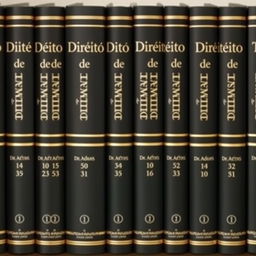 A collection of 12 classic legal-style books, each numbered and titled 'Direito de Trânsito' in Portuguese, authored by Dr