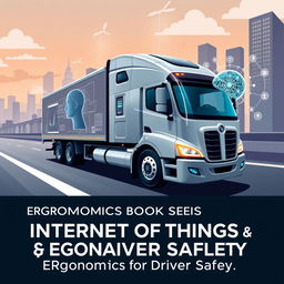 A visually striking illustration representing the Internet of Things (IoT) and ergonomics for driver safety