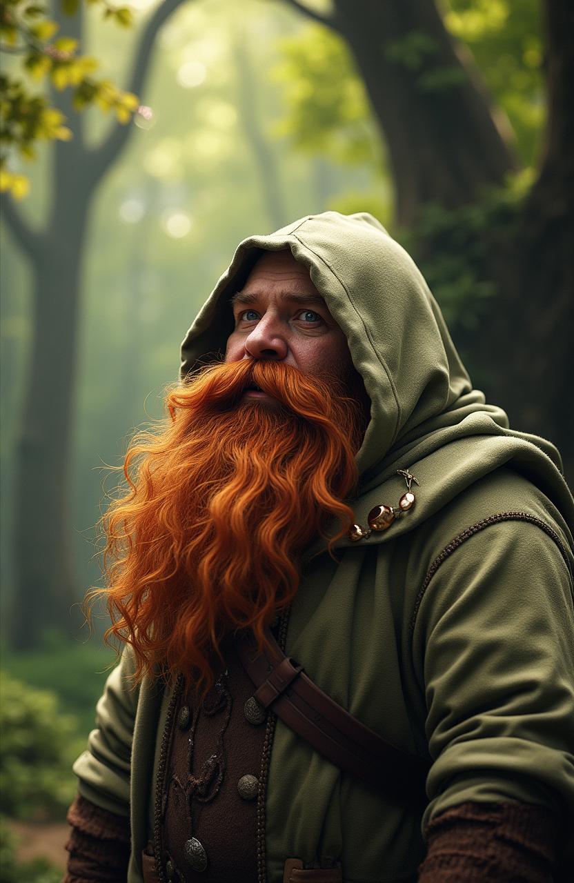 A hyper-realistic live action depiction of the fantasy character Bombur from The Hobbit