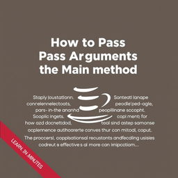 Learn in just 2 MINUTES how to PASS ARGUMENTS to the MAIN method in JAVA