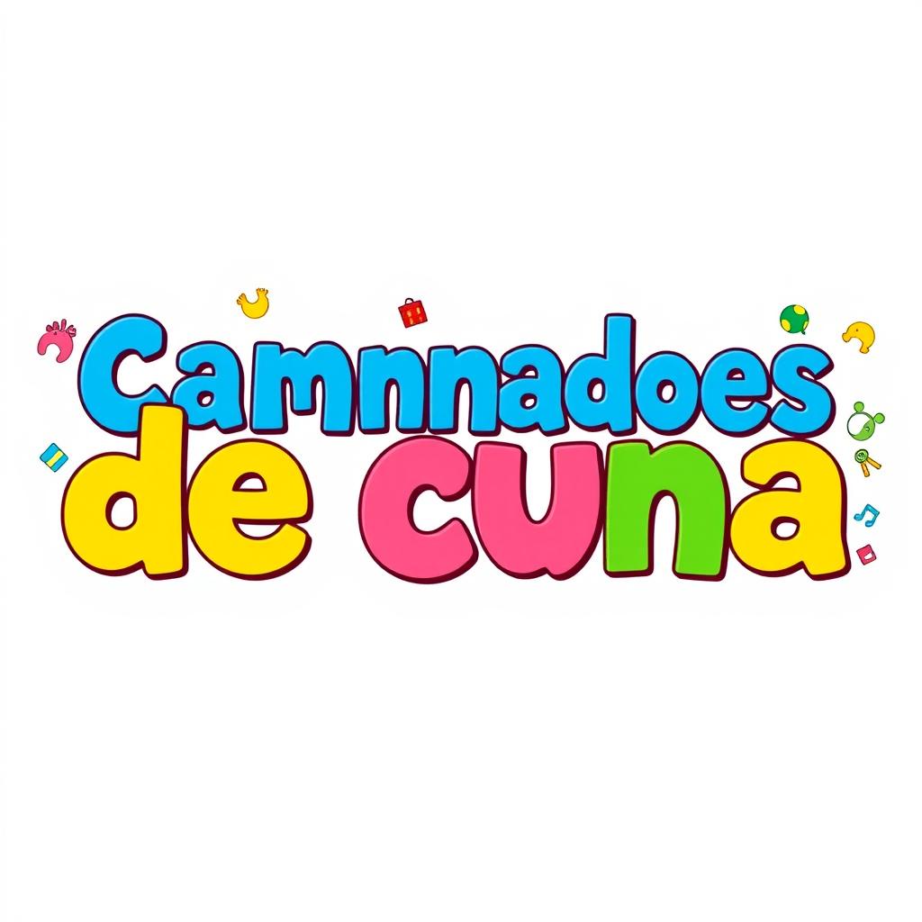 A title design for a comedy film called 'Cambiados de cuna'