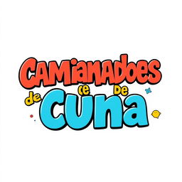 A title design for a comedy film called 'Cambiados de cuna'