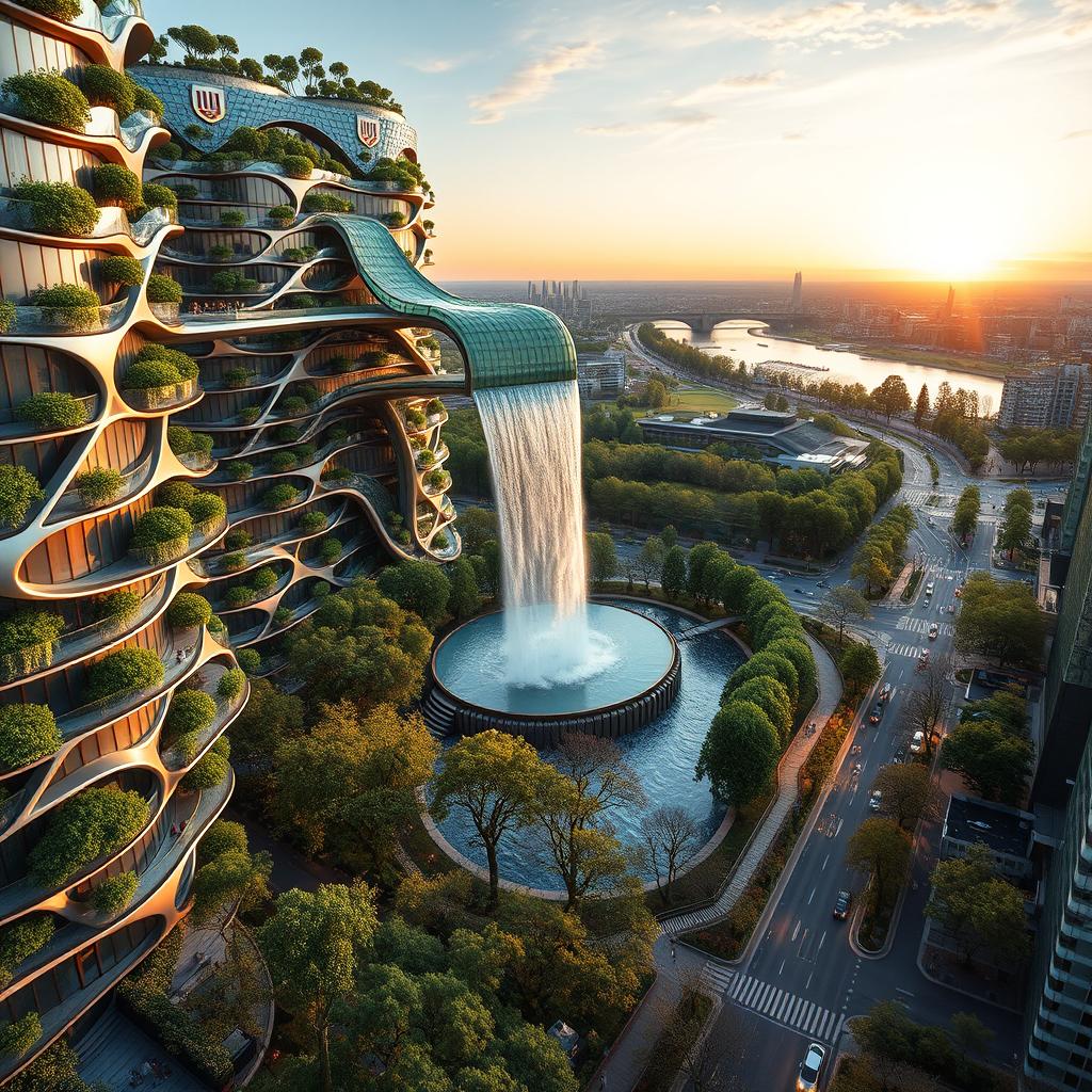 A stunning futuristic, bionic design of high-rise buildings in Kyiv, Ukraine