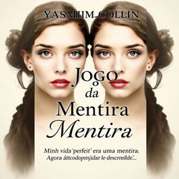 An eBook cover featuring identical twins, capturing their striking resemblance and intriguing personalities