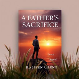 A heartfelt book cover design for the novel "A Father's Sacrifice" by Kapten Oleng