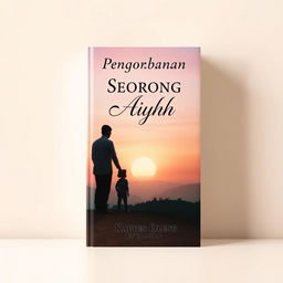 A captivating book cover design for the novel "Pengorbanan Seorang Ayah" by Kapten Oleng