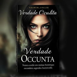 A captivating eBook cover design for the book titled 'Verdade Oculta' by Yasmim_Collin