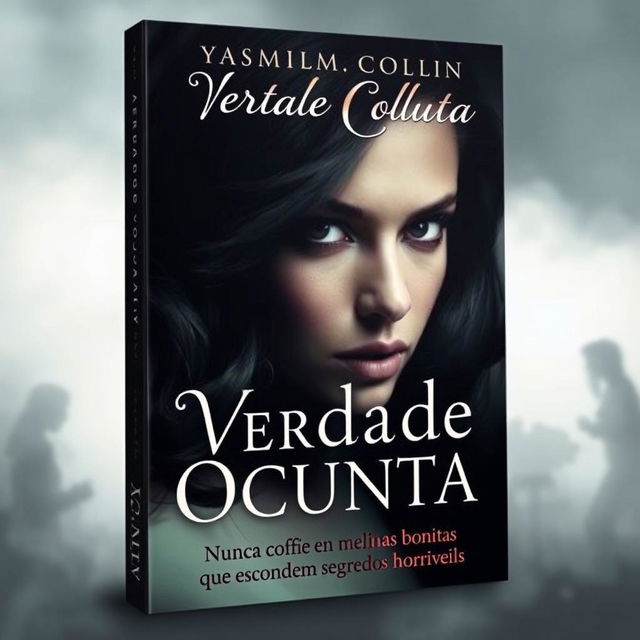 A captivating eBook cover design for the book titled 'Verdade Oculta' by Yasmim_Collin