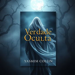 A captivating eBook cover design for "Verdade Oculta" by Yasmim Collin