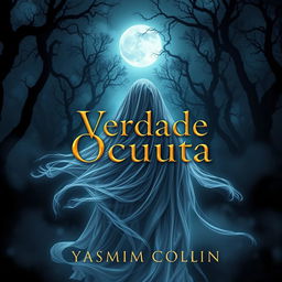 A captivating eBook cover design for "Verdade Oculta" by Yasmim Collin