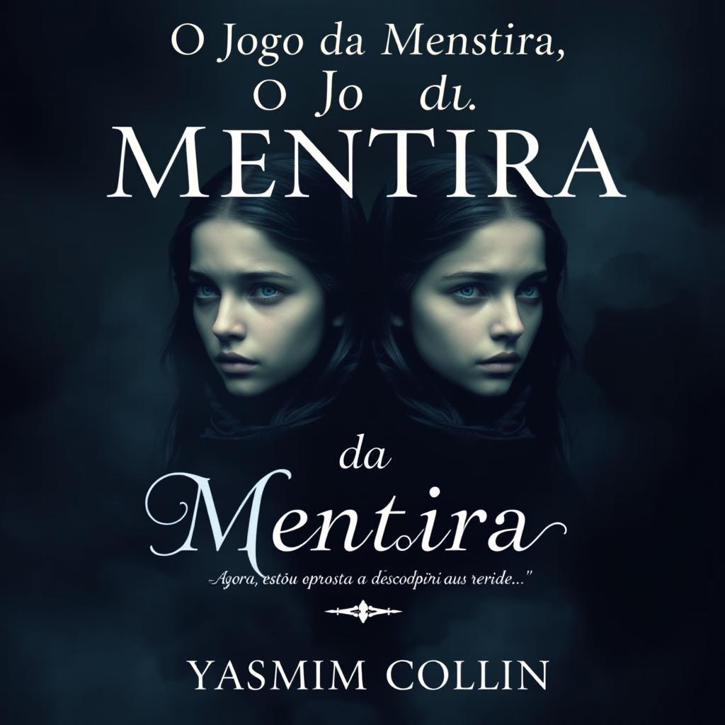 Create an eBook cover for the suspense novel "O Jogo da Mentira" by Yasmim Collin