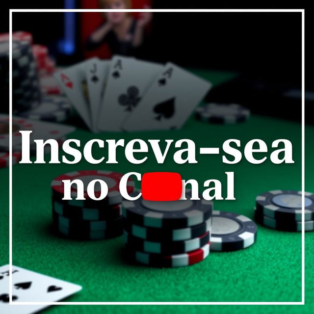 A sleek and modern banner design for a YouTube poker channel, featuring a visually appealing background related to poker, such as green felt from a poker table, cards, and poker chips