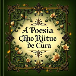 A beautifully designed book cover that embodies the essence of nature and magic, inspired by the style of ancient books