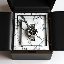 An elegant and luxurious branded packaging for the watch 'Suleymanov'