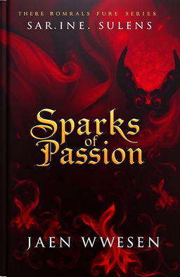 A striking book cover for a dark romance series, featuring an abstract design that embodies the theme of passion and tension