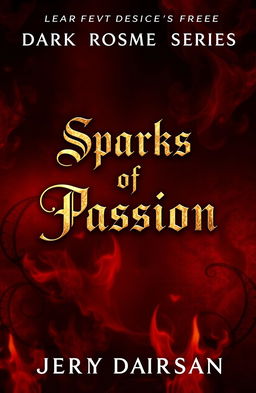 A striking book cover for a dark romance series, featuring an abstract design that embodies the theme of passion and tension