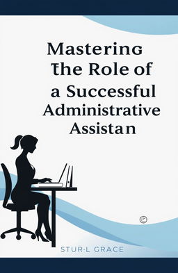 An elegant and professional e-book cover design for the book titled 'Mastering the Role of a Successful Administrative Assistant'