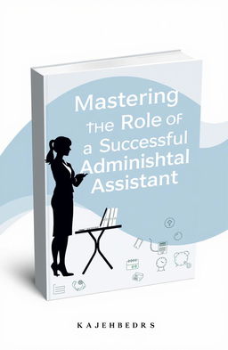 An elegant and professional e-book cover design for the book titled 'Mastering the Role of a Successful Administrative Assistant'