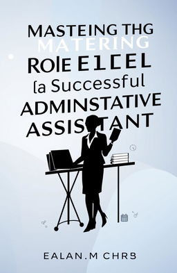 An elegant and professional e-book cover design for the book titled 'Mastering the Role of a Successful Administrative Assistant'