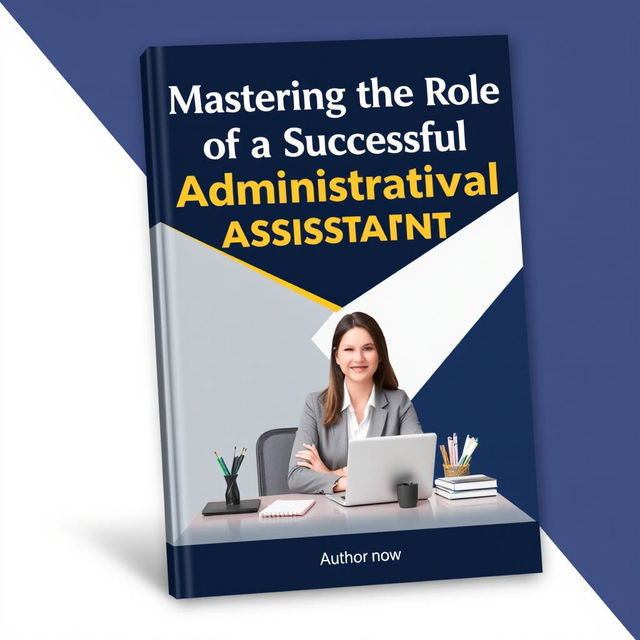 A professional e-book cover design for the book titled 'Mastering the Role of a Successful Administrative Assistant'