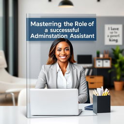 A professional e-book cover for 'Mastering the Role of a Successful Administrative Assistant', featuring a sleek and modern design