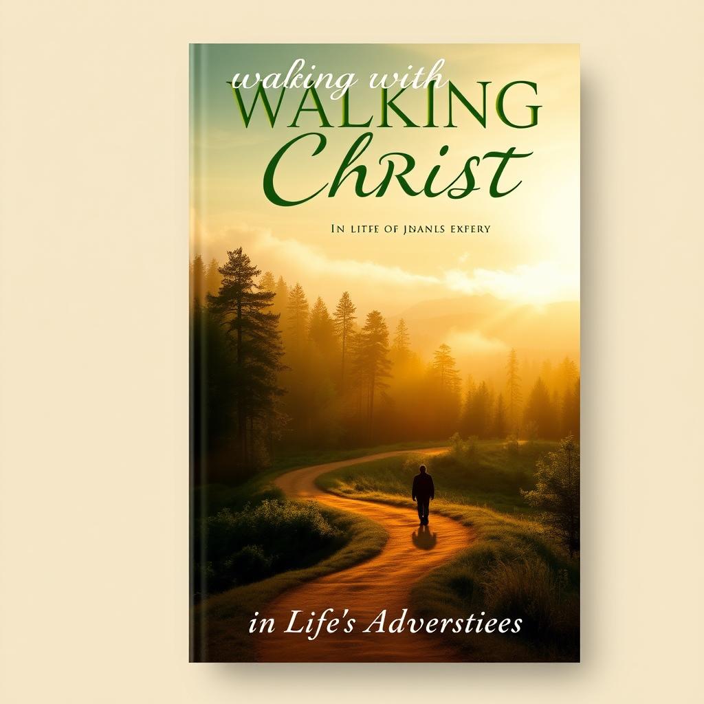 A book cover design for the title "Walking with Christ - In Life's Adversities"