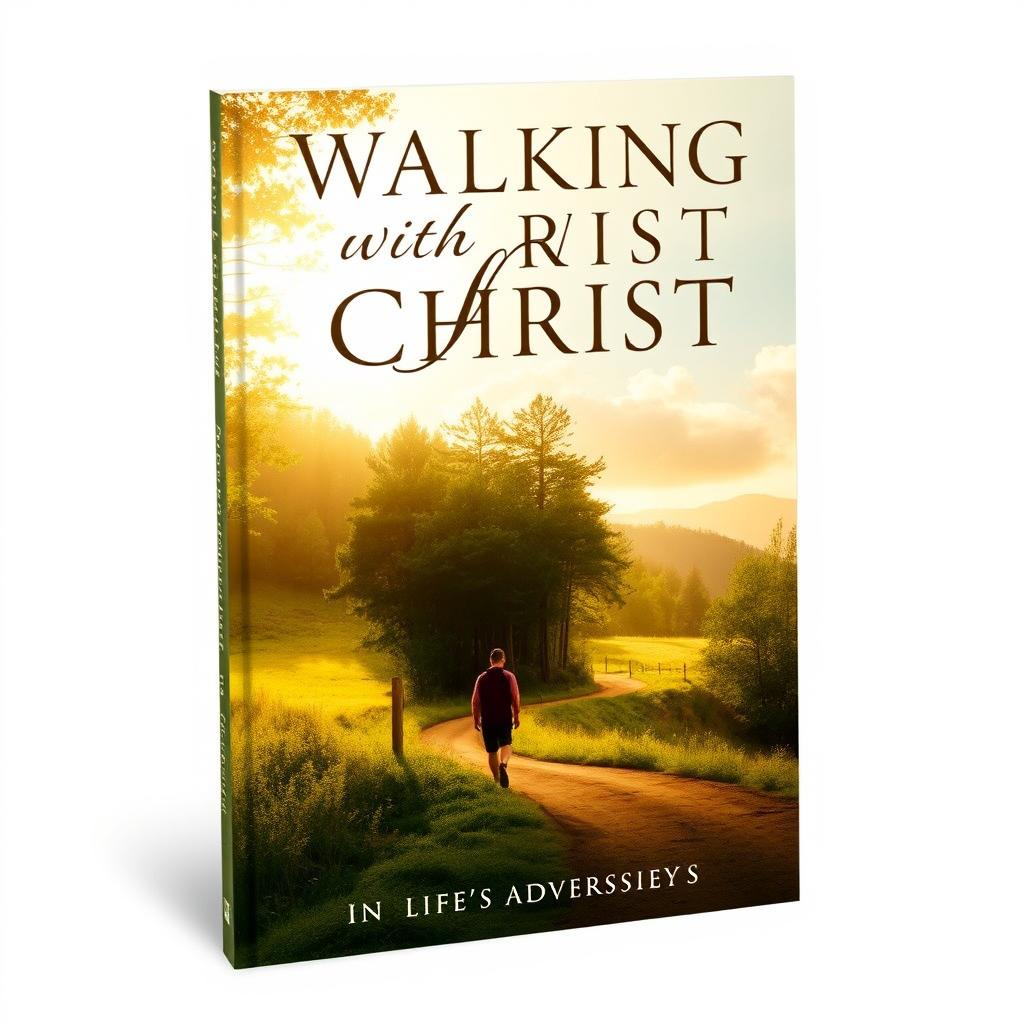 A book cover design for the title "Walking with Christ - In Life's Adversities"