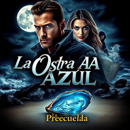 A vibrant and intriguing movie poster for 'La Ostra Azul - La Precuela