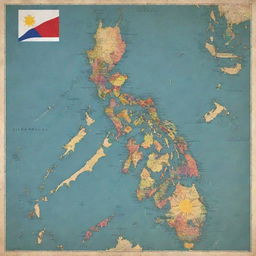 An altered map of the Philippines, where Mindanao is illustrated as an independent country, separate from Luzon and Visayas, complete with its own flag and capital.