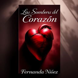 A book cover design for 'Las Sombras del Corazón' by Fernanda Núñez