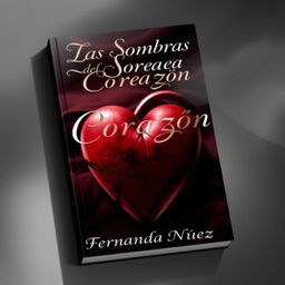 A captivating book cover for 'Las Sombras del Corazón' by Fernanda Núñez