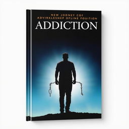 A book cover with dimensions 1800px by 2700px, featuring a captivating gradient from dark navy or black at the top to a light blue or soft white at the bottom, symbolizing the protagonist’s journey from darkness (addiction) to light (recovery)