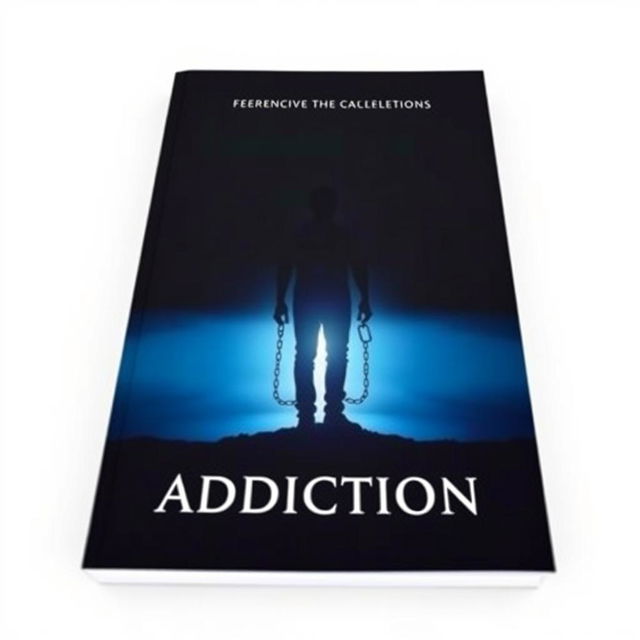 A book cover with dimensions 1800px by 2700px, featuring a captivating gradient from dark navy or black at the top to a light blue or soft white at the bottom, symbolizing the protagonist’s journey from darkness (addiction) to light (recovery)