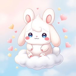 A cute and fluffy cartoon character resembling a puppy with long, droopy ears and a round body, named Cinnamoroll