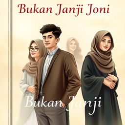 A charming book cover for 'Bukan Janji Joni'