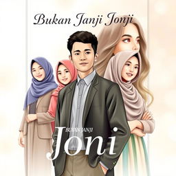 A charming book cover for 'Bukan Janji Joni'