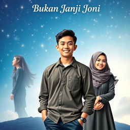 An enchanting book cover for 'Bukan Janji Joni'