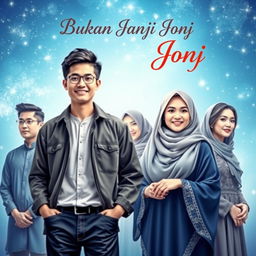 An enchanting book cover for 'Bukan Janji Joni'