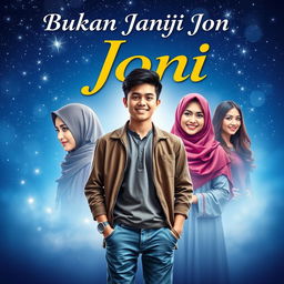 An enchanting book cover for 'Bukan Janji Joni'