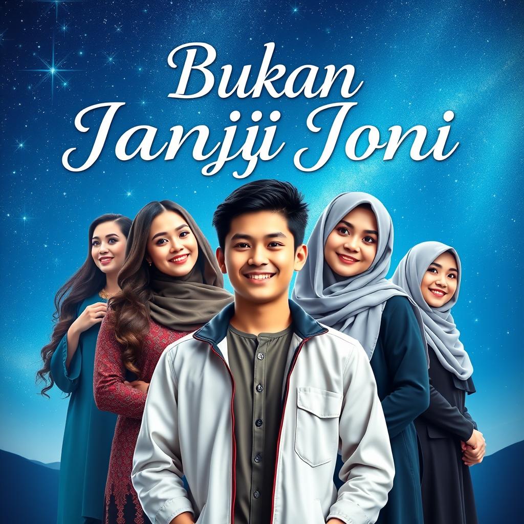 A stunning book cover for 'Bukan Janji Joni'