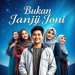 A stunning book cover for 'Bukan Janji Joni'