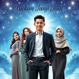 An enchanting book cover for 'Bukan Janji Joni'