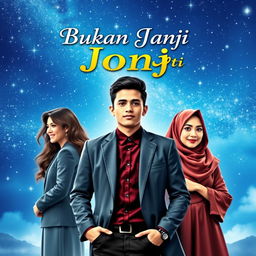 An enchanting book cover for 'Bukan Janji Joni'