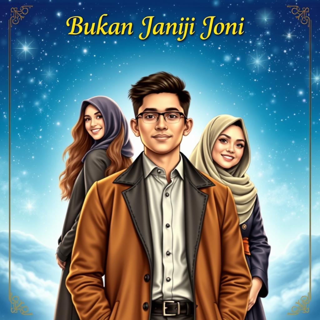 An enchanting book cover for 'Bukan Janji Joni'