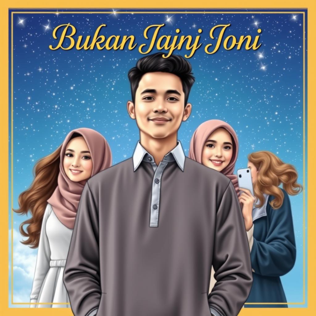 A captivating book cover for 'Bukan Janji Joni'