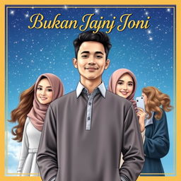 A captivating book cover for 'Bukan Janji Joni'