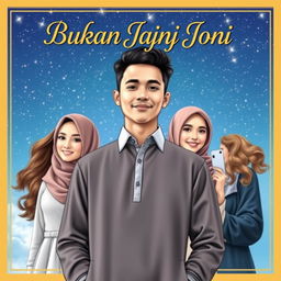 A captivating book cover for 'Bukan Janji Joni'